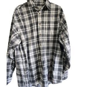 Brooks Brothers Madison Mens Long Sleeve Cotton Button Down Plaid Shirt XL EUC